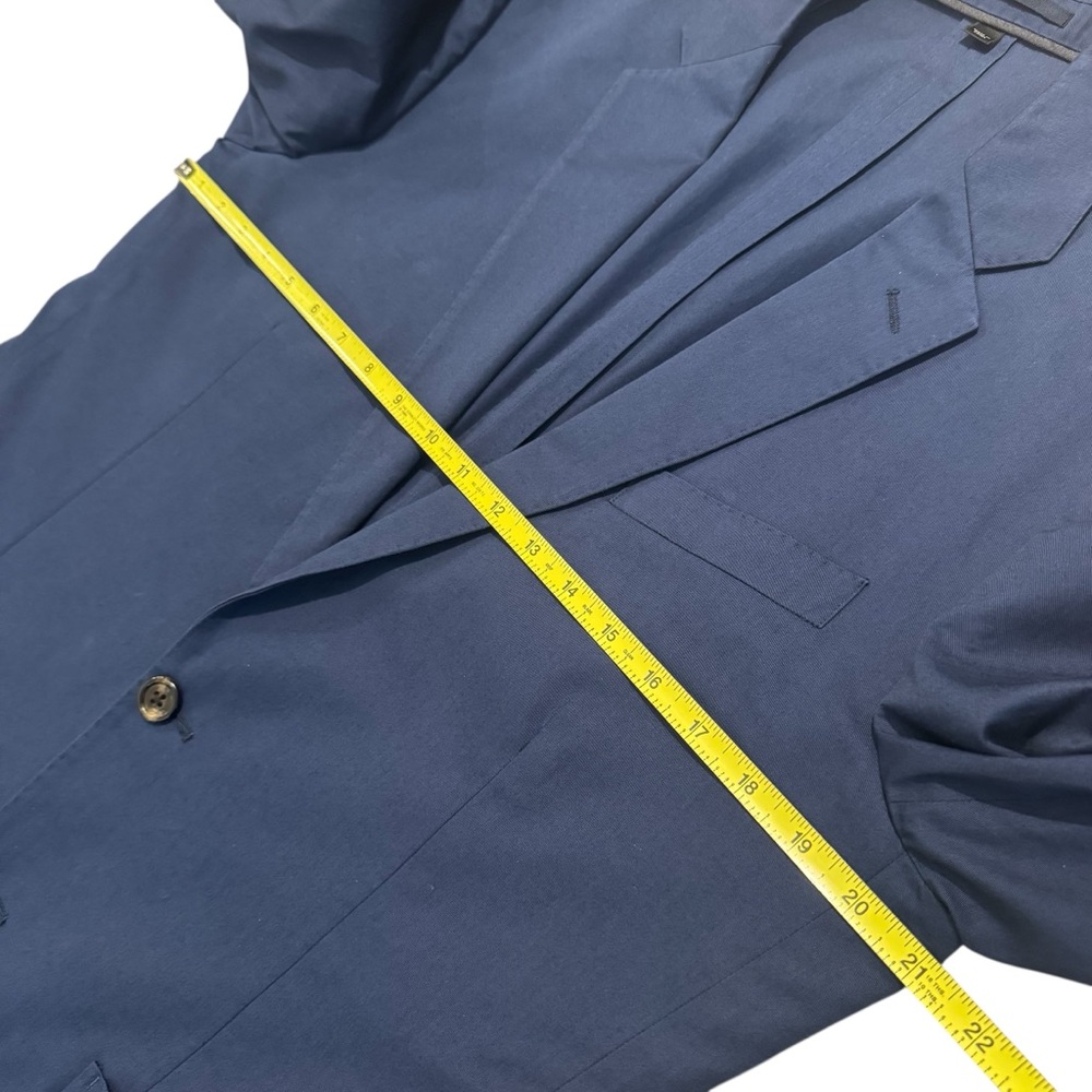 J. Crew Mens Blazer 42R Jacket Ludlow Cotton Navy Blue Dual Vent - Picture 7 of 7